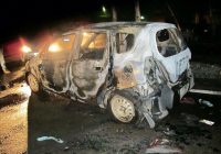 В Ангарске ночью сгорела «Хонда»