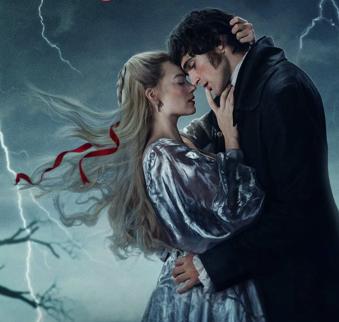 💥 Марго Робби и Джейкоб Элорди на новом постере предстоящей новой экранизации романа Эмили Бронте «Грозовой перевал».