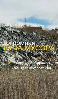 Наши журналисты в Усолье-Сибирском на улице Краснофлотской. Огромная куча мусора высотой с трехэтажный дом привела к экологическим проблемам и невозможности соседям нормально жить. Кто и почему наносит ущерб окружающей среде и своим землякам? Какие ответы шлют надзорные органы и мэрия Усолья? Об это