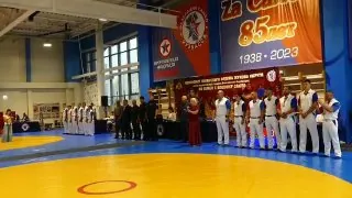 Первое место завоевала сборная команда Иркутской области на чемпионате Сибирского ордена Жукова округа Росгвардии по самбо и боевому самбо.