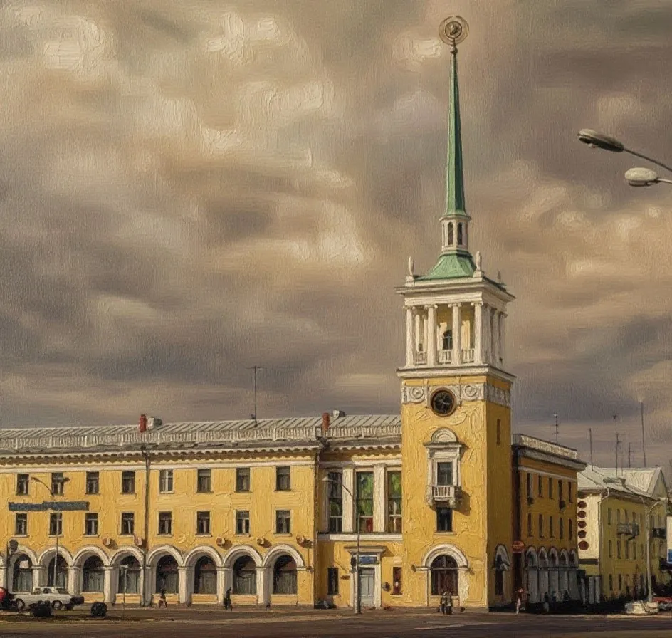 🌆🎨 Мы решили провести необычный эксперимент и попросили нейросеть нарисовать некоторые уголки нашего любимого города!